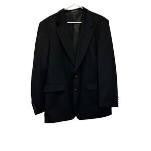 Tailors Row by Deansgate Black Camel Hair Blazer - Size 42L